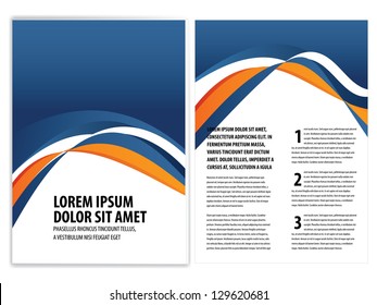 vector business brochure, flyer template