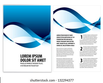 vector business brochure, flyer template