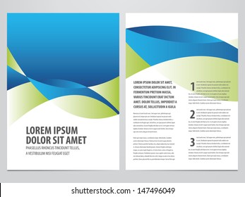 vector business brochure, flyer template