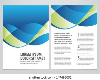 folleto de negocio de vectores, plantilla de volante