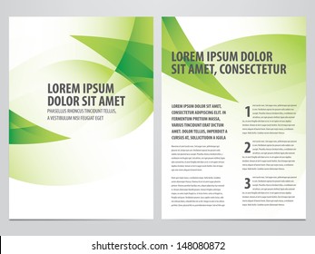 vector business brochure, flyer template