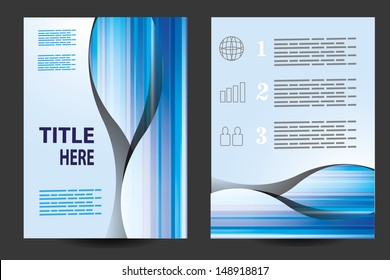 vector business brochure, Flyer template