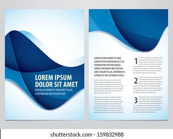 vector business brochure, flyer template