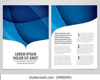 vector business brochure, flyer template