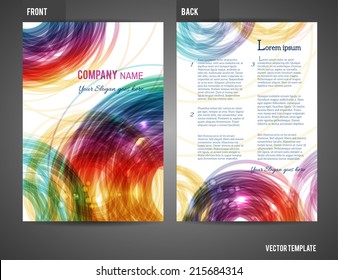 Vector business brochure, flyer template 