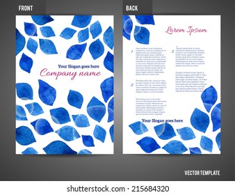 Vector business brochure, flyer template 