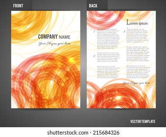 Vector business brochure, flyer template 