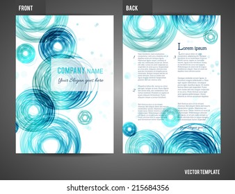 Vector business brochure, flyer template 