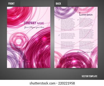 Vector business brochure, flyer template 