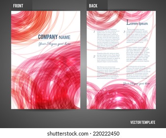 Vector business brochure, flyer template 