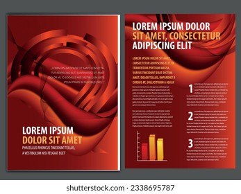 vector business brochure, flyer template
