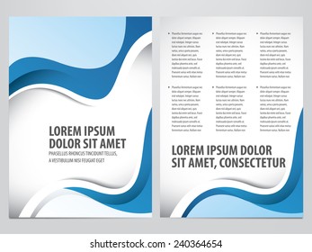 vector business brochure, flyer template