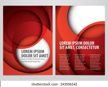 vector business brochure, flyer template