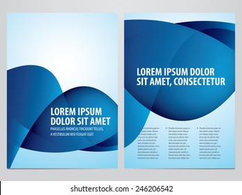 vector business brochure, flyer template
