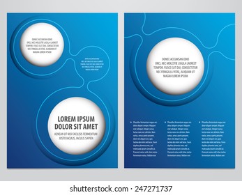 vector business brochure, flyer template