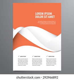 vector business brochure, flyer template