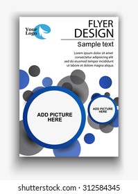 vector business brochure, flyer template