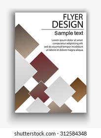 vector business brochure, flyer template