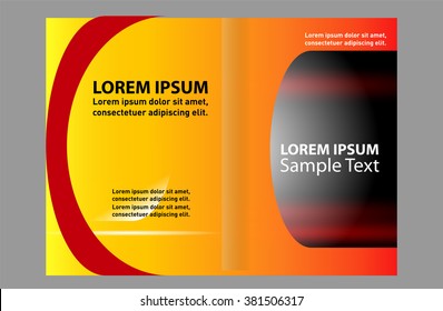 vector business brochure, flyer template 
