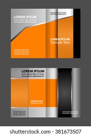 Vector business brochure, flyer template design 