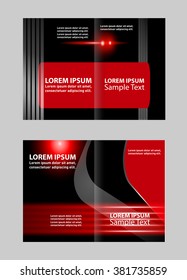 Vector business brochure, flyer template design 