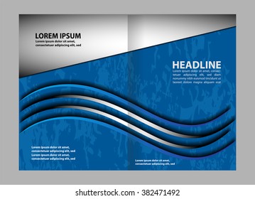 Vector business brochure, flyer template design
