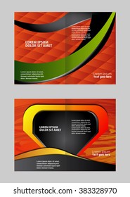 Vector business brochure, flyer template design
