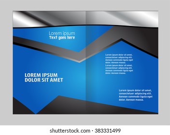 Vector business brochure, flyer template design
