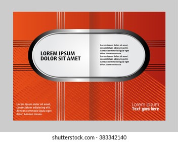 Vector business brochure, flyer template design
