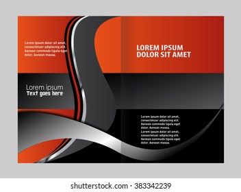 Vector business brochure, flyer template design

