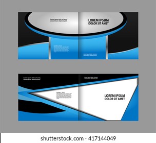 Vector business brochure, flyer template design
