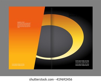 Vector business brochure, flyer template design

