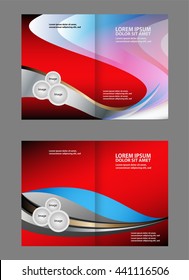 Vector business brochure, flyer template design
