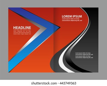 vector business brochure, flyer template
