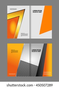 Vector business brochure, flyer template design
