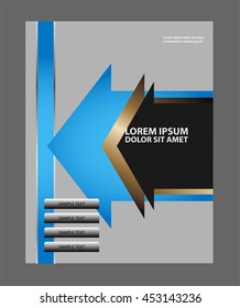 Vector business brochure, flyer template

