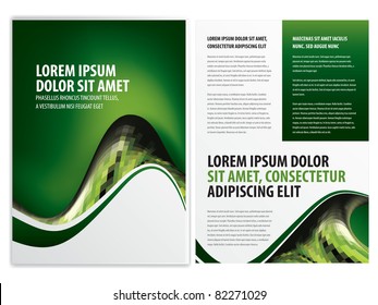 vector business brochure, flyer template