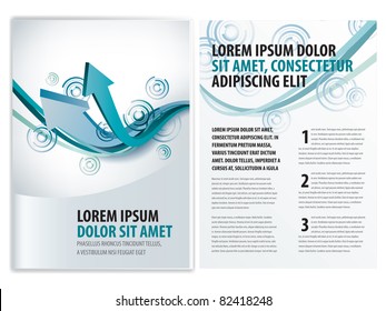 vector business brochure, flyer template
