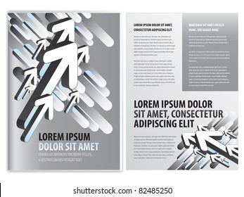 vector business brochure, flyer template