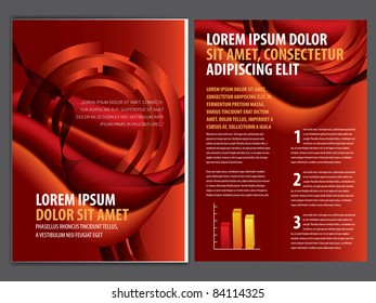 vector business brochure, flyer template