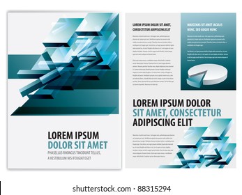 vector business brochure, flyer template