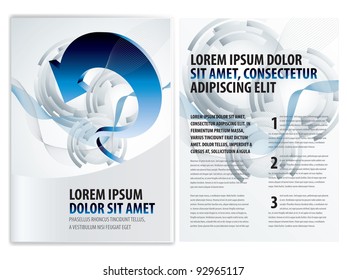 vector business brochure, flyer template