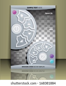Vector  business brochure or magazine cover  template