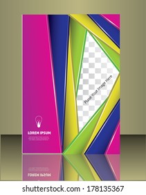 Vector  business brochure or magazine cover  template