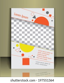 Vector  business brochure or magazine cover  template
