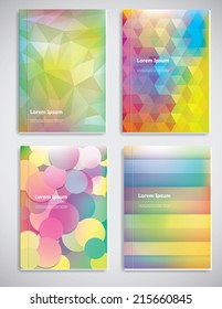 Vector  business brochure or magazine cover  template