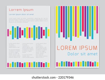 Vector  business brochure or magazine cover  template
