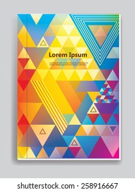 Vector  business brochure or magazine cover  template