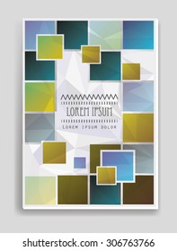 Vector  business brochure or magazine cover  template