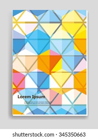 Vector  business brochure or magazine cover  template
